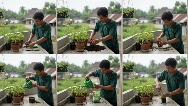 Cara Membuat Kebun Bumbu Dapur di Teras