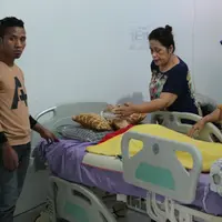 Kabar duka kembali datang dari dunia musik tanah air. Benny Panjaitan atau yang akrab dengan sebutan Benny Panbers ini telah meninggal dunia pada Selasa, 24 Oktober 2017, pukul 09.50 WIB. (Adrian Putra/Bintang.com)