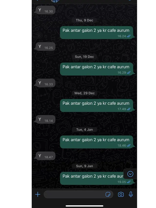 6 Chat Lucu Pembeli Pesan Air Galon Ini Isinya Sama Semua, Bikin Ketawa