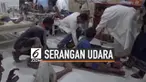 Pasar di Saada Yaman dibombardir militer koalisi Saudi. Serangan udara itu menewaskan 10 orang sipil, termasuk anak-anak.