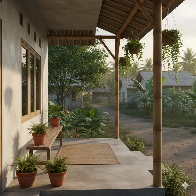 Inspirasi Teras Rumah di Desa