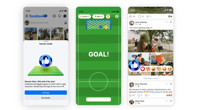 Facebook Piala Dunia 2026. (Doc: Meta)