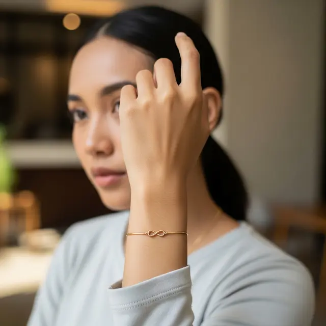 9 Gelang Emas Minimalis Model Korea yang Lagi Tren, Tampil Chic dan Elegan