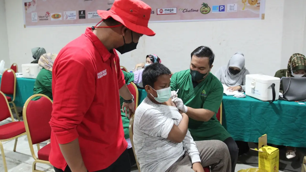 Badan Intelijen Negara (BIN) kembali menggalakkan vaksinasi di provinsi Riau seiring usainya libur lebaran
