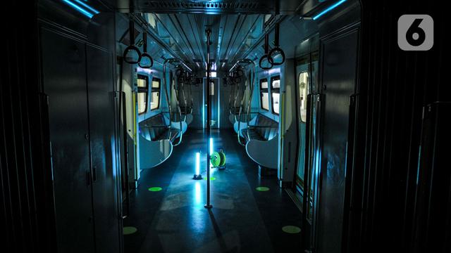 Sterilisasi Kereta LRT dengan Sinar UV