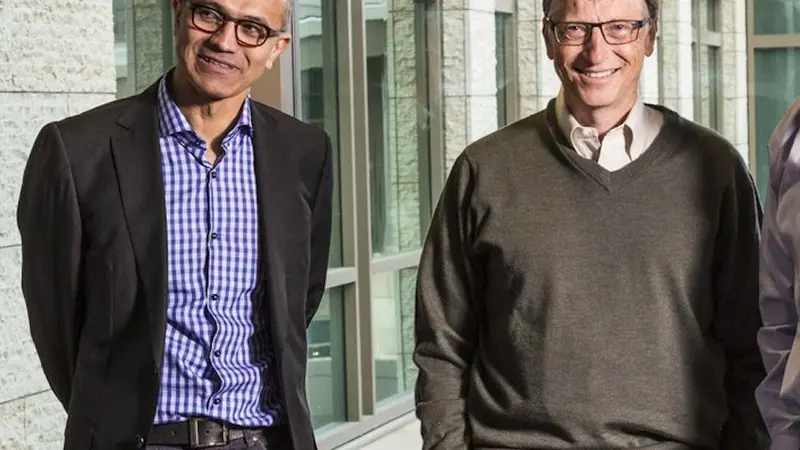 Satya Nadella dan Bill Gates