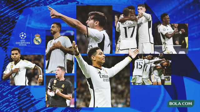 Kolase - Selebrasi Gol Real Madrid di Liga Champions