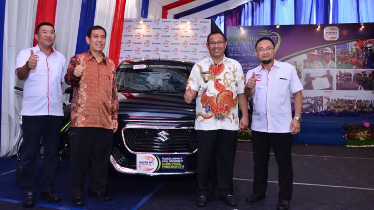 Suzuki Bekali Sekolah dengan Mesin Praktek