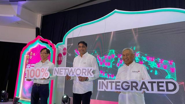 Indosat Ooredoo Hutchison menyelesaikan integrasi jaringan setahun pascamerger kedua perusahaan (Liputan6.com/ Agustin Setyo Wardani)