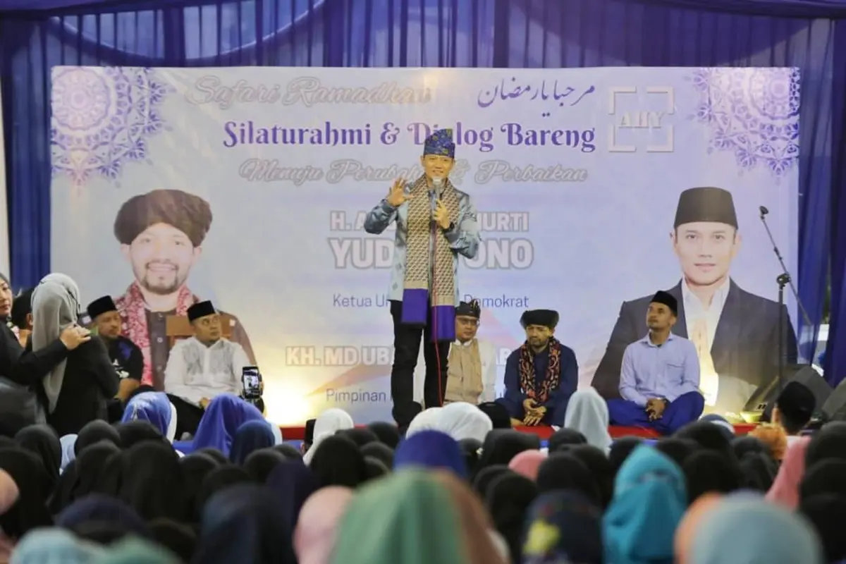 Ketua Umum (Ketum) Partai Demokrat, Agus Harimurti Yudhoyono (AHY). (Merdeka.com/Nur Habibie)