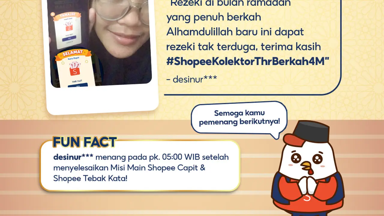 Pemenang Shopee Kolektor.