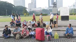Sebanyak 12.170 orang mengikuti program mudik gratis dari Pemerintah Provinsi DKI Jakarta yang diberangkatkan hari ini, Kamis (4/4/2024). (Liputan6.com/Herman Zakharia)