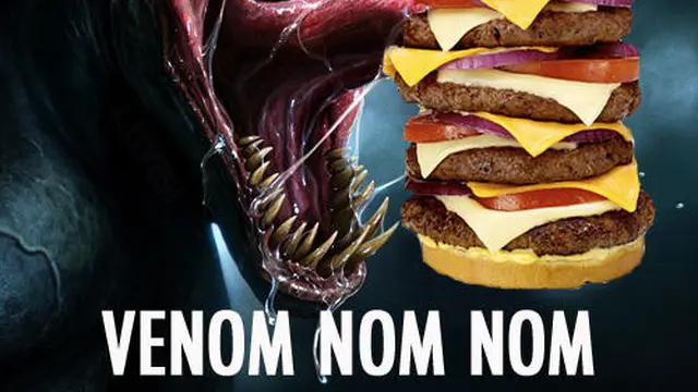 meme kocak venom (foto: quirkybyte.com)