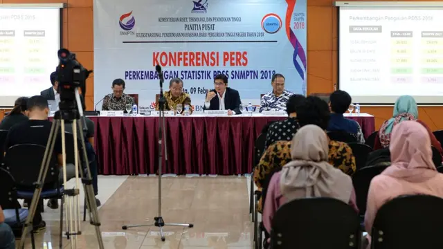Konferensi Pers Perkembangan PDSS SNMPTN 2018 (belmawa.ristekdikti.go.id)