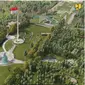 Pembangunan Memorial Park di Ibu Kota Nusantara (IKN) ditargetkan selesai pada 16 Agustus 2024, atau satu hari sebelum perayaan upacara HUT Republik Indonesia ke-79 yang diselenggarakan secara hybrid di IKN dan Jakarta. (Dok. Kementerian PUPR)