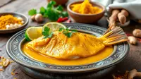 resep ikan patin bumbu kuning ©Ilustrasi dibuat AI