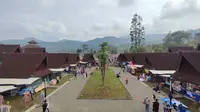 Suasana Rest Area Gunung Mas Puncak, Kabupaten Bogor. (Liputan6.com/Achmad Sudarno).