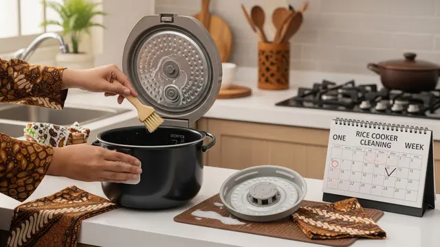 7 Cara Membersihkan Tutup dan Katup Uap Rice Cooker agar Tidak Jadi Sarang Bakteri, Aman dan Higienis untuk Pemakaian Harian