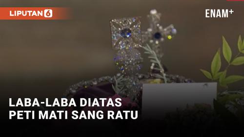 VIDEO: Heboh! Seekor Laba-Laba Muncul Diatas Peti Mati Ratu Elizabeth II