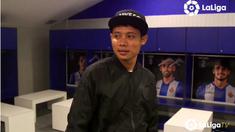 Video resmi yang diperoleh dari UP2YOU Sports Marketing, hasil wawancara Evan Dimas dengan La Liga TV saat tiba di Barcelona hingga mencoba lapangan klub RCD Espanyol.