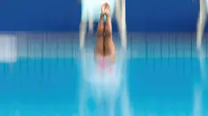  Peloncat indah Italia beraksi dalam sesi latihan di Maria Lenk Aquatics Centre - Rio De Janeiro, Brazil - 30/07/2016. (Reuters/Michael Dalder)