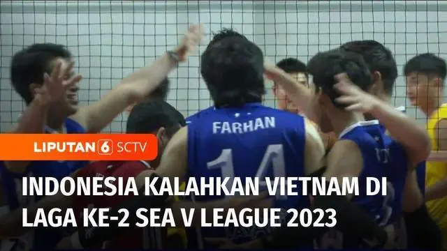 Timnas voli putra Indonesia berhasil membungkam tim putra Vietnam pada laga kedua Seri 1 Sea V League 2023. Indonesia menang tiga set langsung.