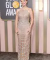 Jessica Chastain tampil memesona dalam balutan gaun Oscar de la Renta. Ia tampil anggun bersahaja dengan gaun penuh perhiasan ini. Foto: The Cut.