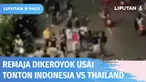 Video detik-detik pengeroyokan seorang remaja di depan Stadion Patriot Chandrabhaga, Bekasi. Korban yang saat itu tengah makan usai menonton laga Timnas Indonesia Vs Thailand tiba-tiba dikeroyok dengan stik golf.