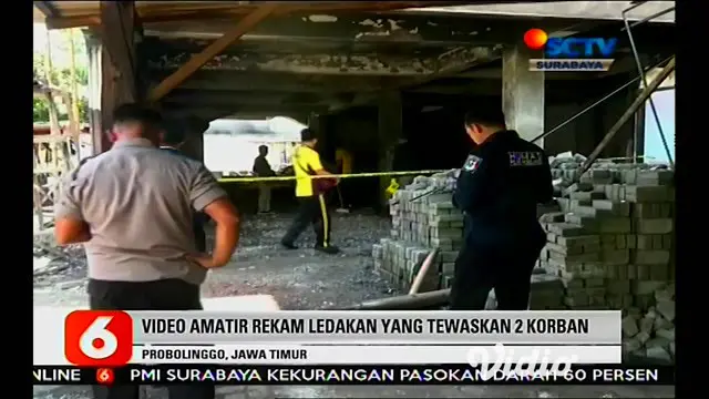 Video amatir rekam ledakan yang tewaskan 2 korban, ledakan tersebut diduga dari drum BBM yang tersimpan di gudang ruko.