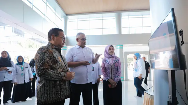 Pramono Anung kunjungi RSPI Sulianti Saroso, Jakarta Utara, Kamis (23/7/2026). (Liputan6.com/Winde Nelfira).