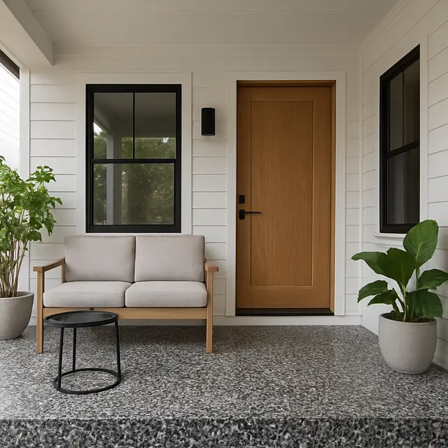 Model Teras Lantai Teraso Minimalis (Foto: ChatGPT)