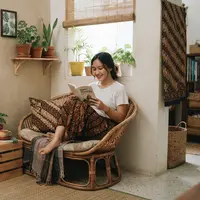 Sudut healing di rumah tanpa renovasi dan biaya mahal yang hasilnya cozy nyaman (AI Generated)