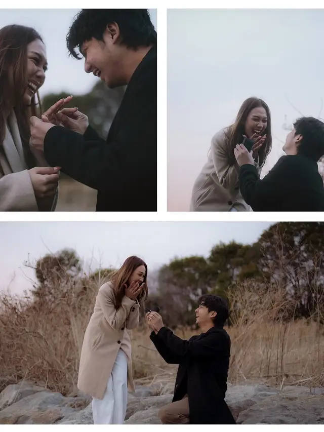 Gaya Raissa Ramadhani saat Dilamar Aktor Arbani Yasiz di Jepang