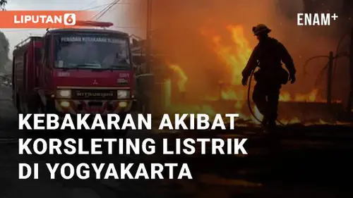VIDEO: Viral Kebakaran Diduga Akibat Korsleting Listrik di Pasar Colombo Yogyakarta