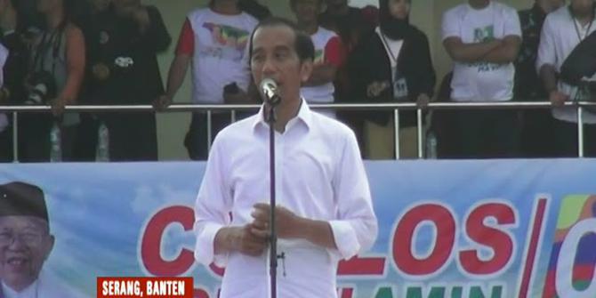 3 Kartu Sakti Jokowi Ikut saat Kampanye Terbuka di Banten