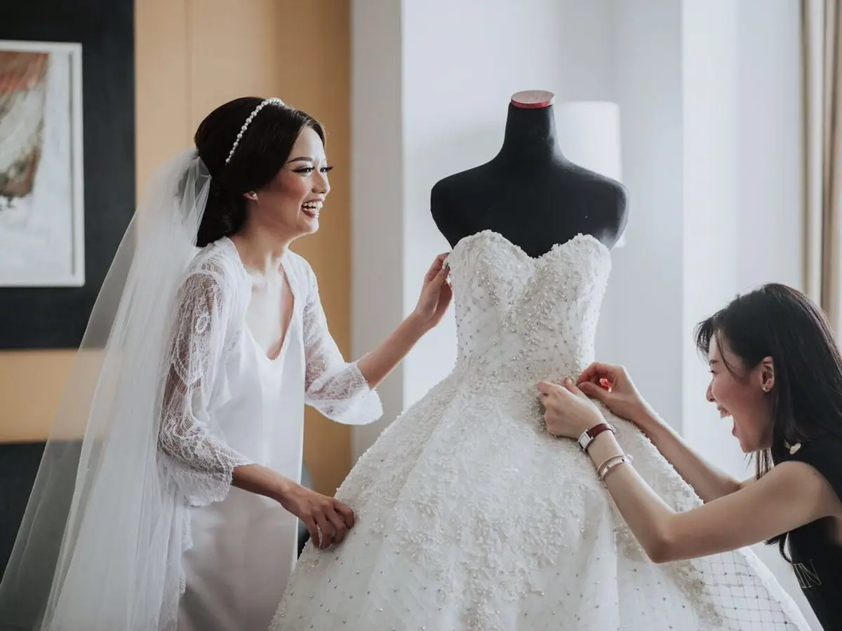 Dress pengantin sales