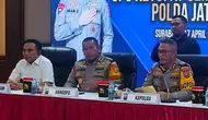 Polda Jatim mencatat 604 kasus Kecelakaan Lalu Lintas (Laka Lantas) selama Operasi Ketupat Semeru 2024, mulai 13 hari dimulai 4 hingga 16 April 2024. (Dian Kurniawan/Liputan6.com)