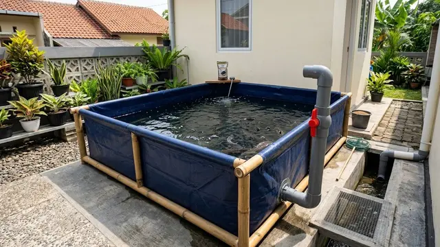 6 Ide Kolam Lele dengan Sistem Pembuangan Air, Bikin Perawatan Lebih Mudah
