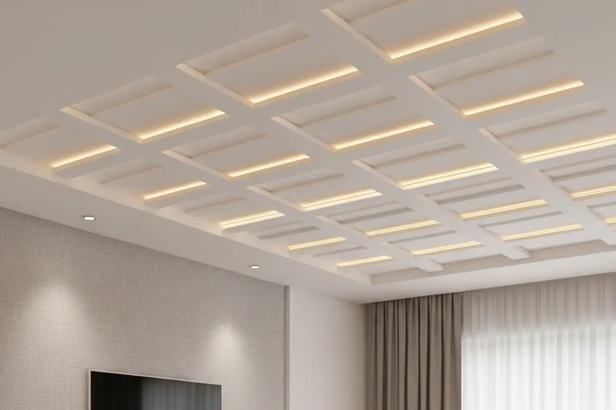 Model Plafon PVC Ruang Tamu Sederhana tapi Terlihat Mewah