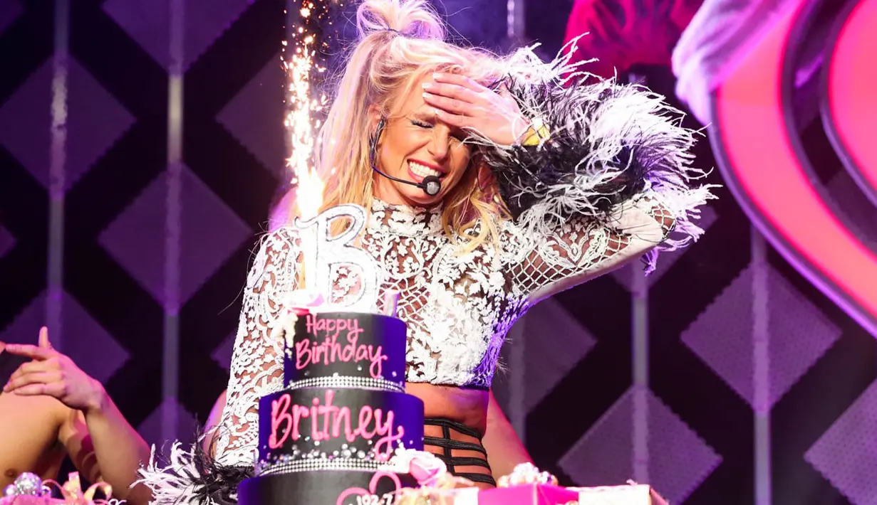 Dalam perayaan ulang tahunnya, Britney memilih Center Staples Los Angeles untuk mendirikan sebuah panggung. (AFP/Bintang.com)