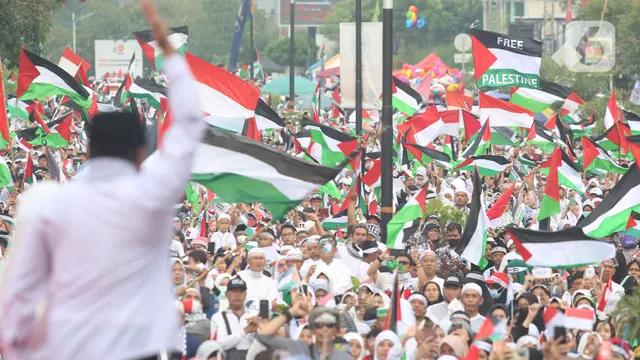 Aksi Damai Depok Bersama Palestina