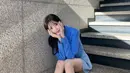 Jika dicermati, member dari girl group Fromis_9 ini kerap pose dengan gaya topang dagu. (FOTO: instagram.com/shy9_29/)
