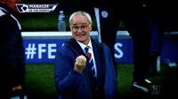 Claudio Ranieri dari Leicester City menjadi pelatih terbaik Liga Inggris di bulan November.