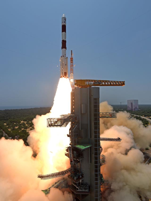 Misi India ke Matahari, Aditya-L1 lepas landas dari landasan peluncuran di Sriharikota pada hari Sabtu pukul 11:50 waktu India (06:20 GMT). (ISRO/X)