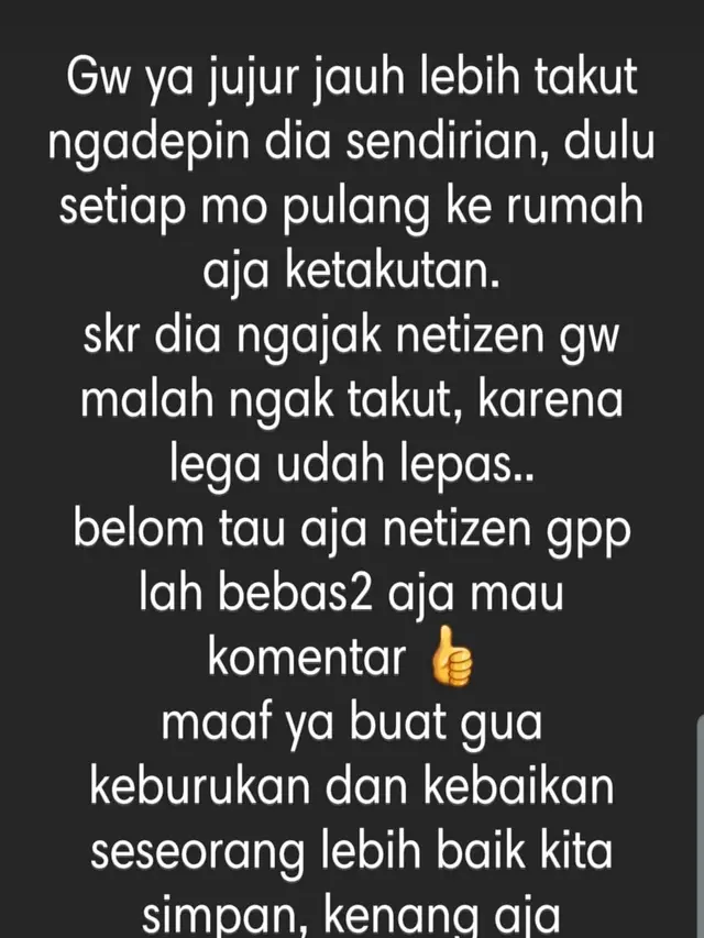 Klarifikasi Lucky Perdana. (Foto: Instagram @_luckyperdana)