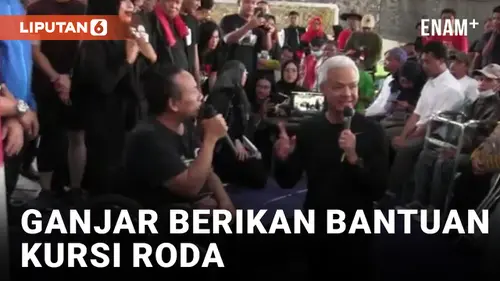 VIDEO: Sapa Warga Mataram, Ganjar Pranowo Bagikan Kursi Roda