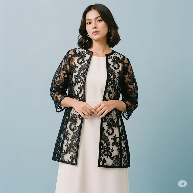 Model Baju Brokat Bangkok Terbaru. Foto: Gemini