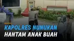 Sebuah rekaman CCTV memperlihatkan seorang oknum Kapolres Nunukan.