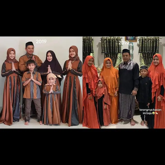 Keren, Ini Potret Foto Keluarga Jalani 8 Kali Lebaran yang Kompak Banget