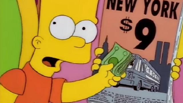 Dalam episode New York City Against Homer, terdapat sebuah poster yang bertuliskan New York dengan angka 9 (Capture/Apocalypse)